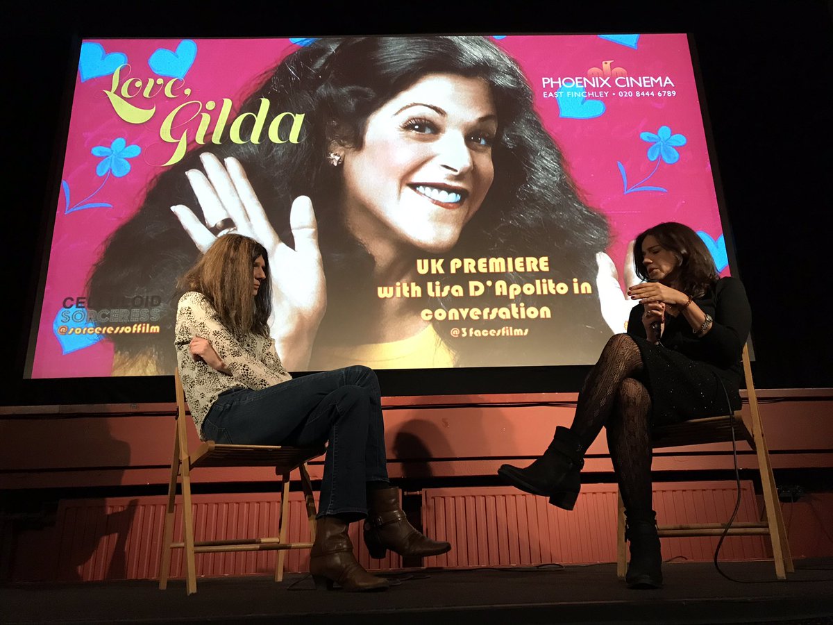 Mirantwitt's tweet photo. So, @LoveGildaFilm was great. I learnt, I laughed, I loved &amp; I cried. Felt a lot of warmth &amp; joy within the audience &amp; it was great to hear from Lisa D’Apolito about what went into realising this project. Hats off to @SorceressOfFilm for programming it @Phoenixcinema! https://t.co/KAAQIoUjFK