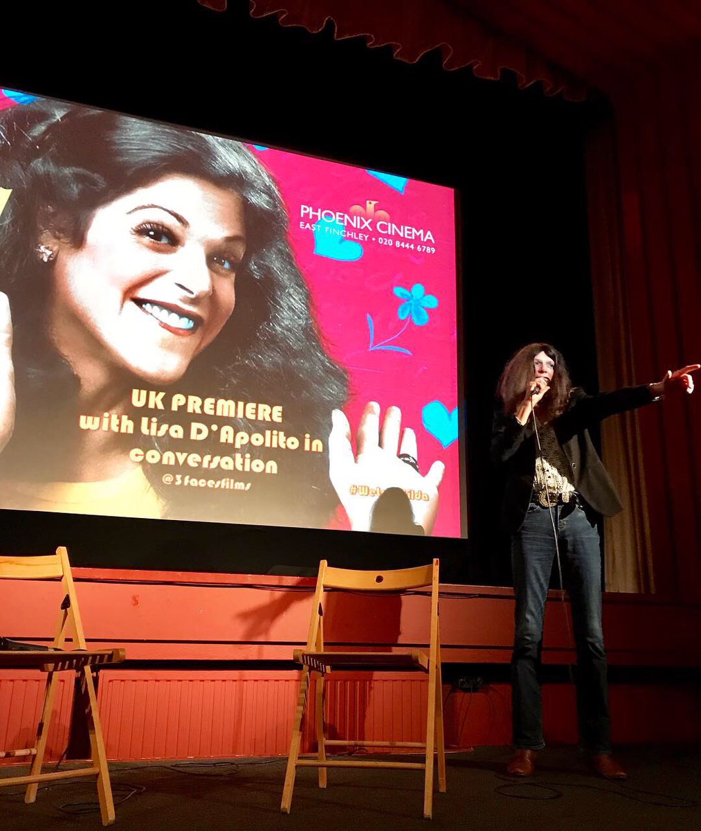 Mirantwitt's tweet photo. So, @LoveGildaFilm was great. I learnt, I laughed, I loved &amp; I cried. Felt a lot of warmth &amp; joy within the audience &amp; it was great to hear from Lisa D’Apolito about what went into realising this project. Hats off to @SorceressOfFilm for programming it @Phoenixcinema! https://t.co/KAAQIoUjFK