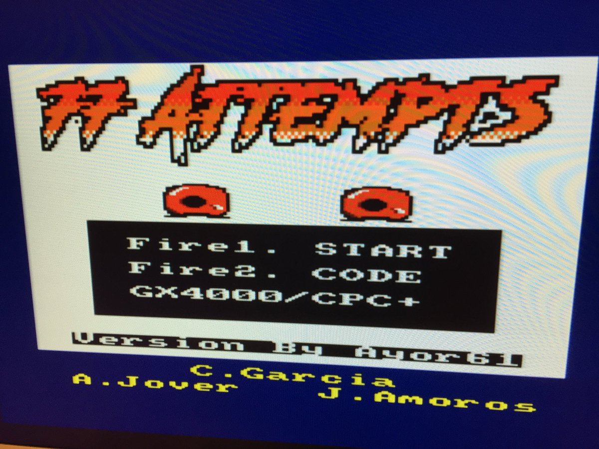 cgdaft61's tweet photo. Hi !
77 Attempts from UnknownDesign (2018)
I had just finished the adapted Cartridge Version (.CPR) playable on GX4000 and CPC+.
Supported by C4CPC and other Rom support.
CPR File available in Amstradiens group!👍🏻 #amstrad #gx4000 #cpcretrodev #unknowndesign #cpctelera https://t.co/Hq37YthABi