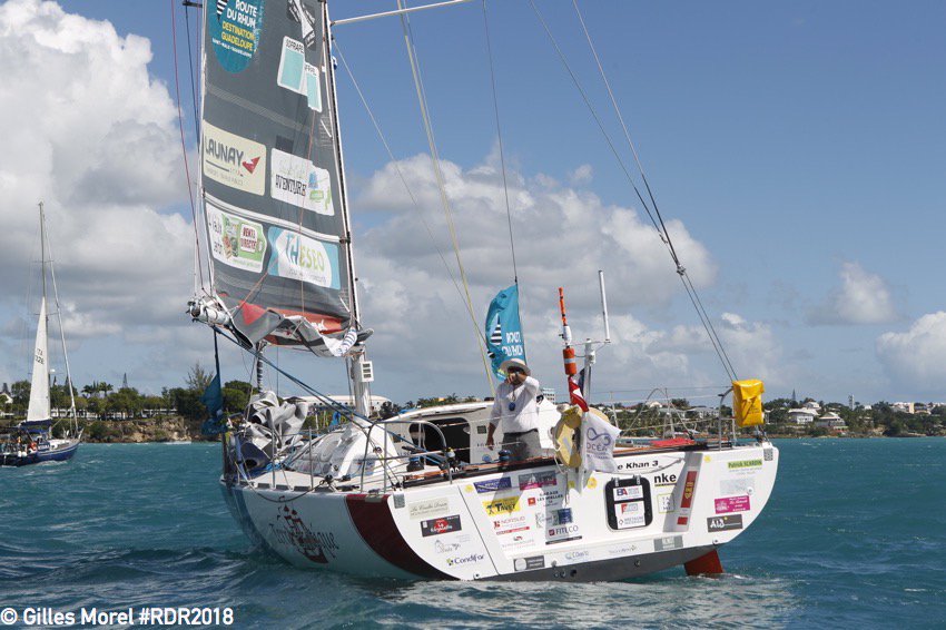 RouteDuRhum's tweet image. Le skipper Loïc Le Doyen est arrivé en Guadeloupe aujourd'hui a 17h14 (heure de Paris). 
C'était le dernier concurrent en mer qui participait à la #RDR2018 ‼️👏👏👏
#Class40