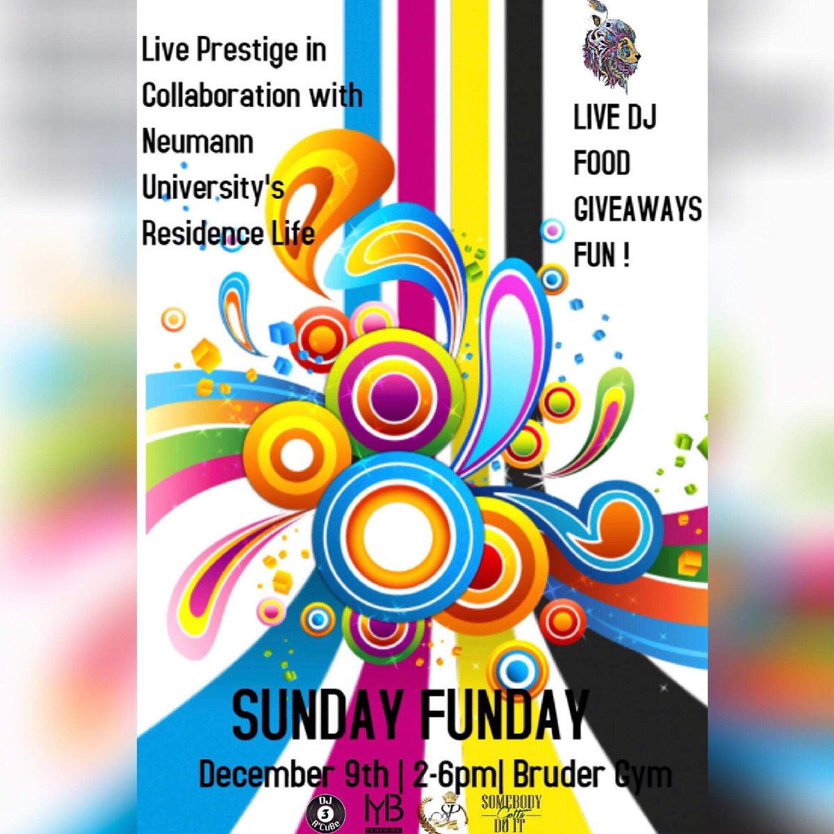 LivePrestige's tweet photo. SUNDAY FUNDAY ๐๐๐ถ @ NEUMANN UNIVERSITY W/ LIVE PRESTIGE ๐ฅ๐ฅ FREE EVENT ๐
HAPPENING TODAY, 2-6PM IN BRUDER GYM
๐ง LIVE DJs ๐ FOOD ๐ GIVEAWAYS
In collaboration with MYB Clothing, Somebody Gotta Do It, and Neumann University Residence Life๐ค๐ฝ
#liveprestige #theLPway https://t.co/Kxtss1OYf2