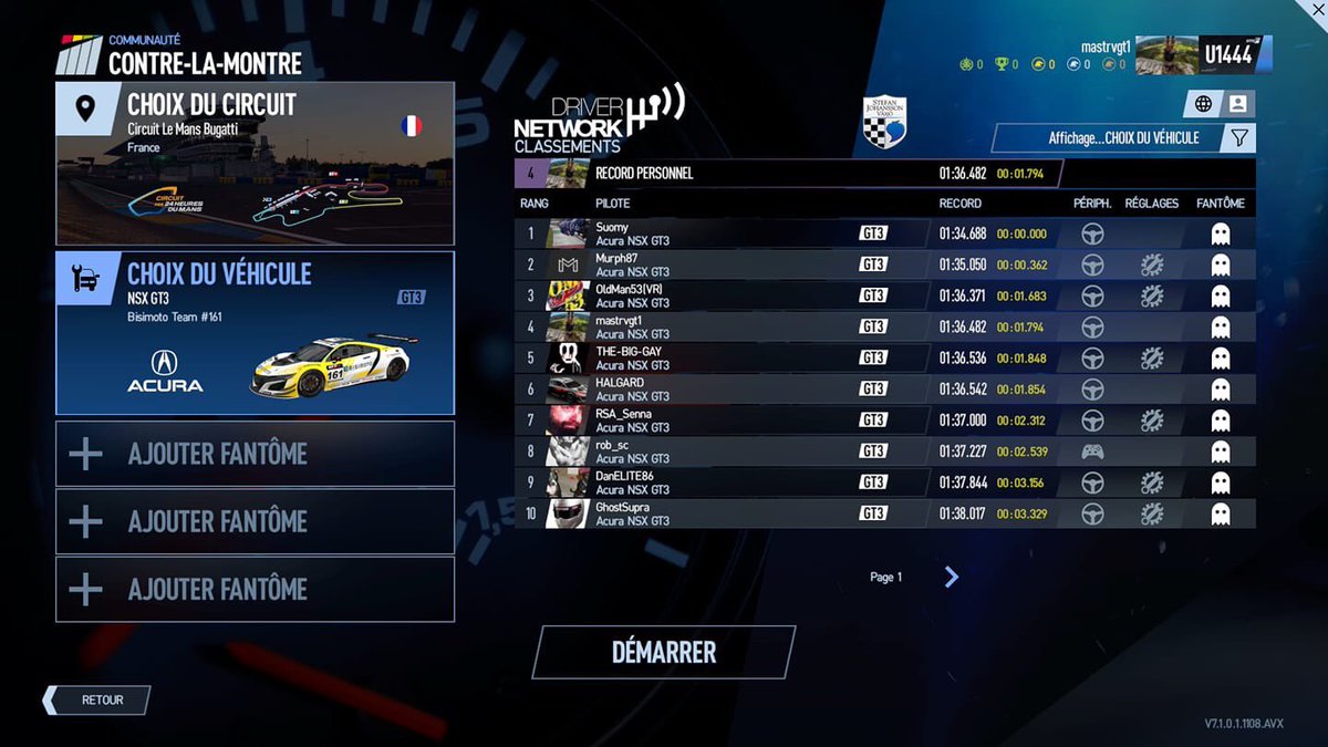MastRV28's tweet photo. Les chronos s’affolent chez @MastrvCchartres avec le 4eme temps sur #lemansbugatti en #acura ! @SofianLeGEEK #simulateurautos https://t.co/R4hvSZ71nR