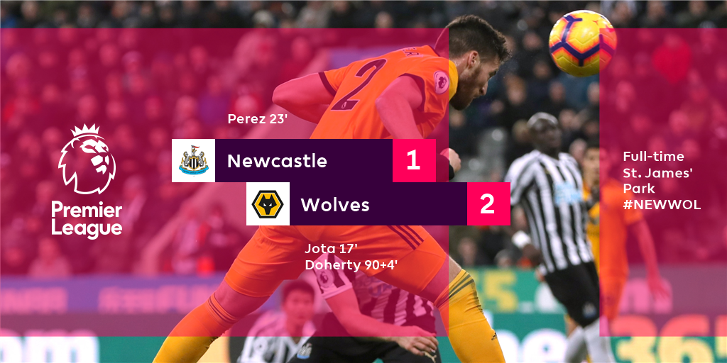 Matt Doherty's late header seals a dramatic win for Wolves as they move into the top-half
#NEWWOL