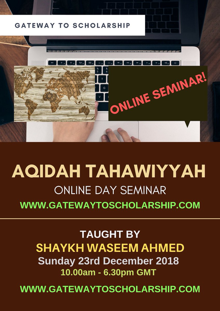 ShaykhWaseem's tweet photo. Study the classical text on #Aqidah by Imam Al-Tahawi with @GTS_Arabic
#Online #Live #Interactive #Sunday #Exclusive
#Comprehend #pathwaysplus #HelpUsHelpYou #ThisMorning
Details and registration: https://t.co/Xsmu6BWAzX https://t.co/vQATvr2qOh