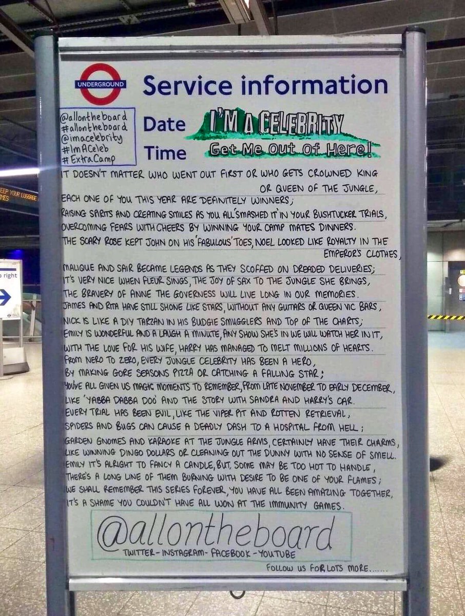 All On The Board On Twitter It S The Imacelebrity Tonight And