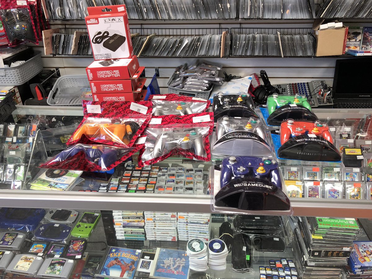 bklynvideogames's tweet image. We have #gamecubeadapters for the #nintendoswitch. Also original #gamecubecontrollers #wavebirds and generic ones. #retrogaming #videogames #nyc #brooklynvideogames