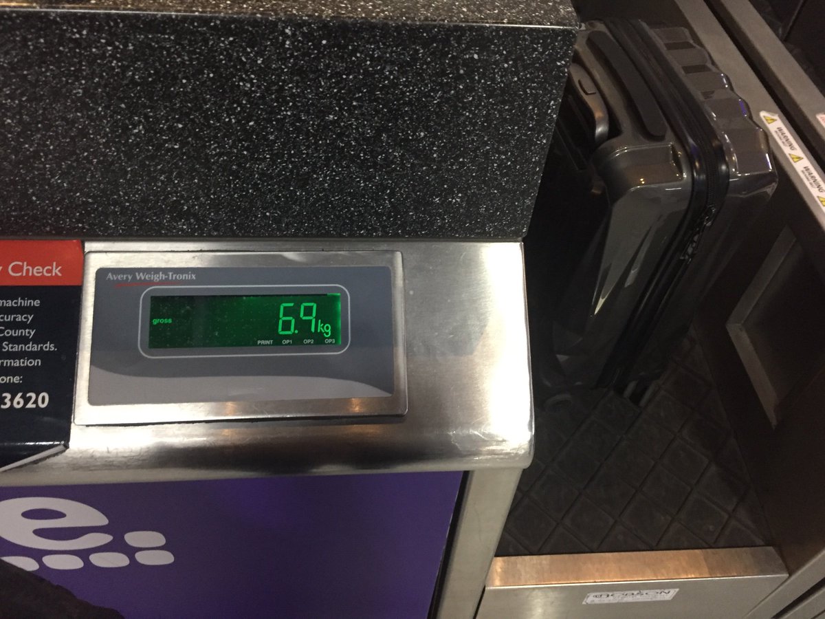 saz0510's tweet photo. On top of 2 delayed flights @flybe charging me £40 for a 7kg bag because they decided to make up their own measurements for “standard” cabin bag = Joke Airline with Joke planes ✈️ #BadCustomerService - #CustomerService #airlines #flybe #complaint https://t.co/SpmcyejIsu