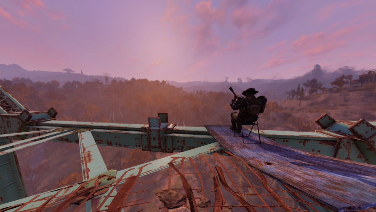 QuontonS's tweet photo. #Fallout76 Yes... Country Roads was blasting through my Pip-Boy. https://t.co/T2GkIgnBRW