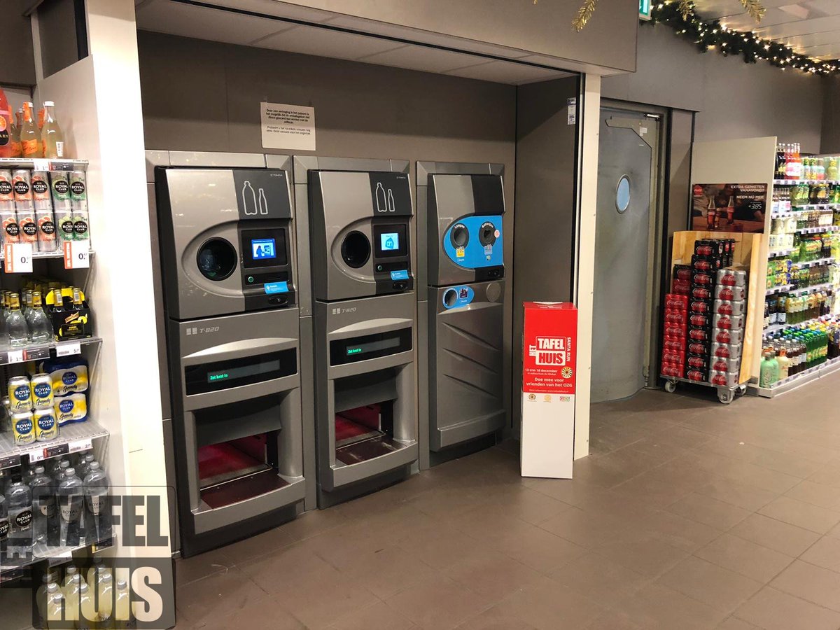 Bij diverse supermarkten gesignaleerd!! Onze statiegeldbox! Door het ingooien van uw statiegeldbon steunt u Het Tafelhuis. Doen dus!