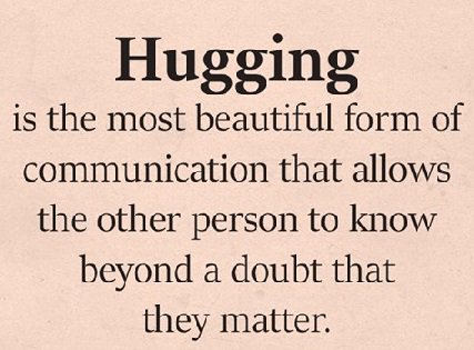 Letting people Known they matter without saying a word.