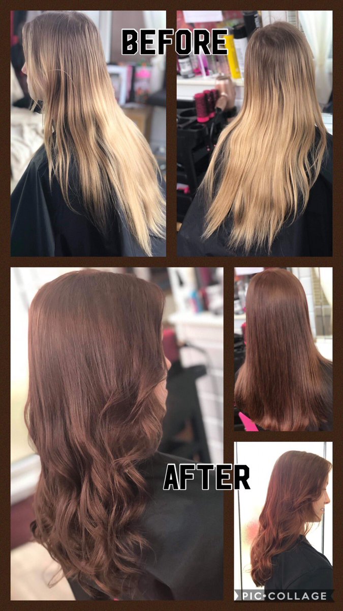SusanWoolmer's tweet photo. Colour change this morning....a nice warm chocolate red for the winter #timeforachange #suesdos #colourrevamp https://t.co/3iuOfZjhpG