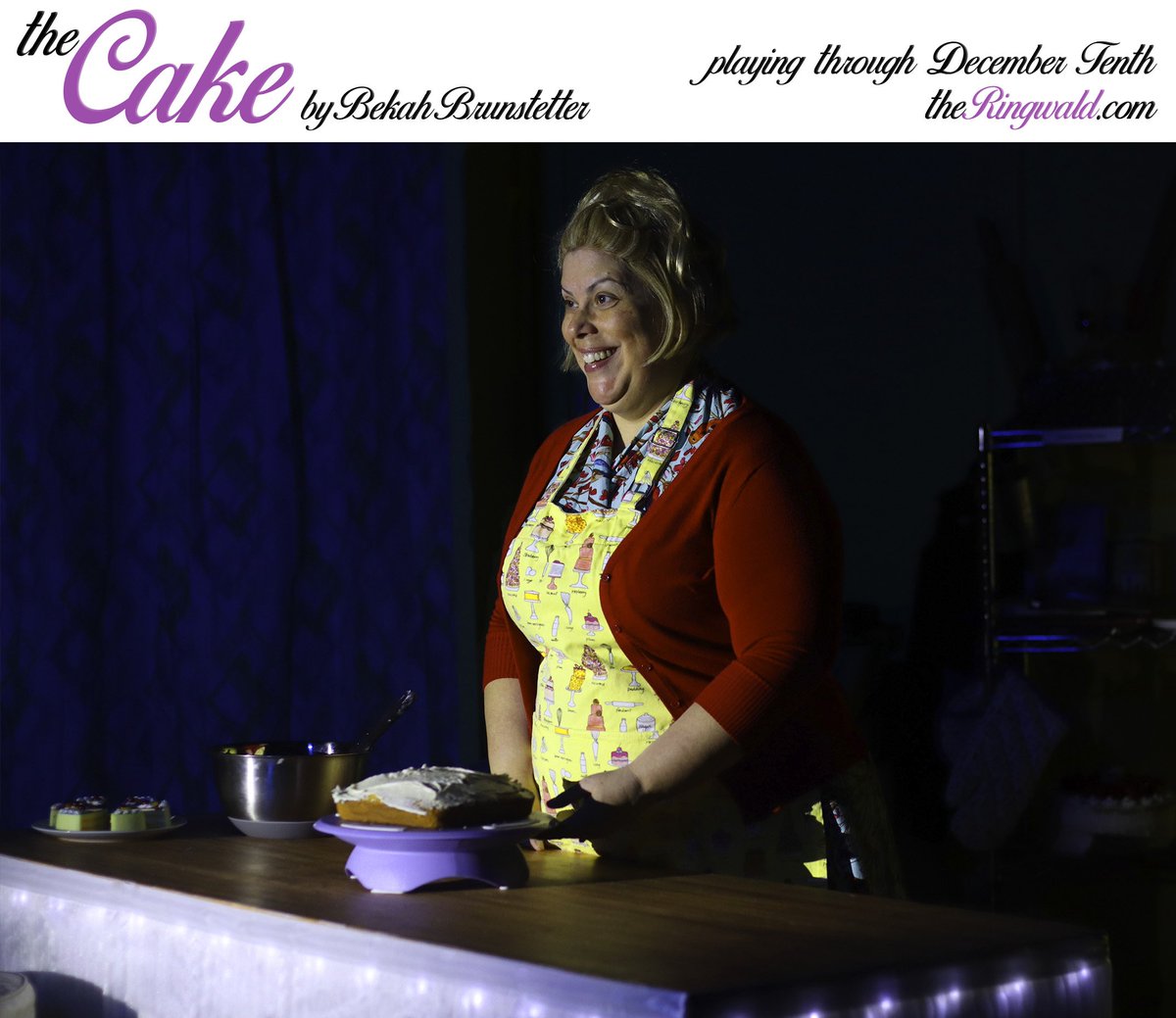 We have a 5PM Twilight Matinee today of THE CAKE by Bekah Brunstetter! We hope you can come and give it a taste...it's both sweet AND savory! Get tickets in advance at theRingwald.com