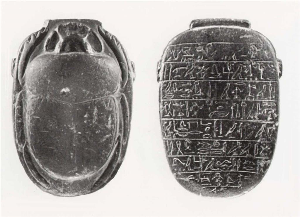 Heart amulet of Nakhtamun/Nakht-Amun. Heart shaped Scarab Amulet, 15th-14th century BCE. #Nakhtamun