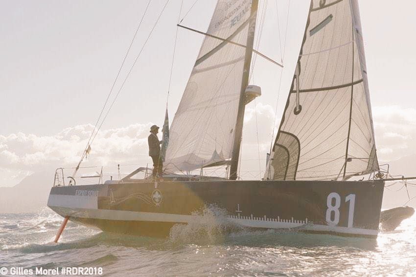 ScoutismeFR's tweet photo. Félicitations Marc et à toute l'équipe d'@EspritScout pour cette magnifique traversée et pour avoir porté si haut les couleurs et les valeurs du Scoutisme sur la @routedurhum https://t.co/69jSOFuLY5