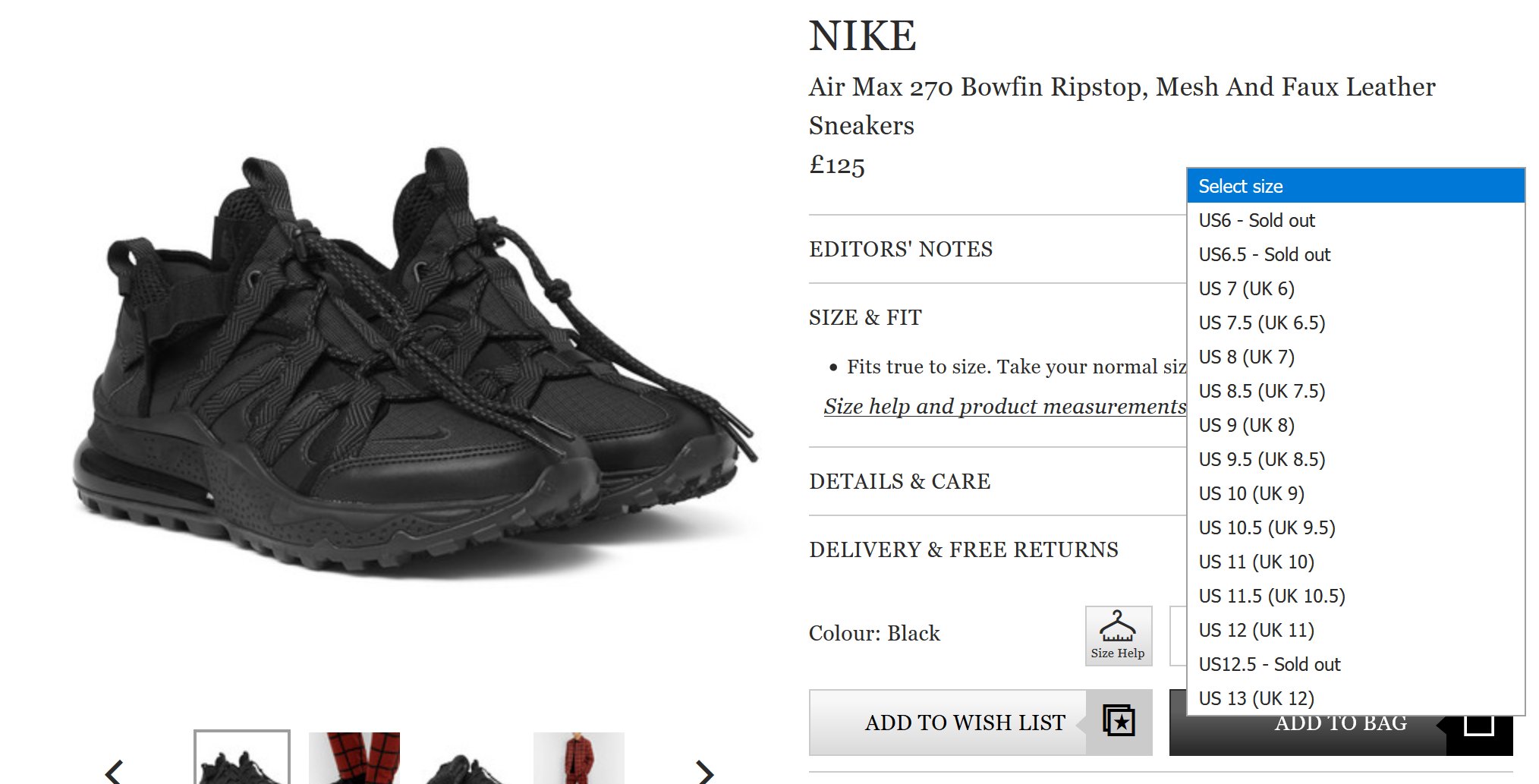 270 bowfin black uk online