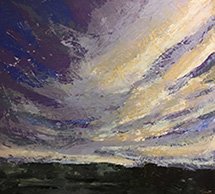 Day 2 of #ArtAdventCalendar. 'Aloft', 36x40, Oil on wood panel. Some days the sky doesn't just sit there. It pulls you up and holds you aloft. #YYZArt #art