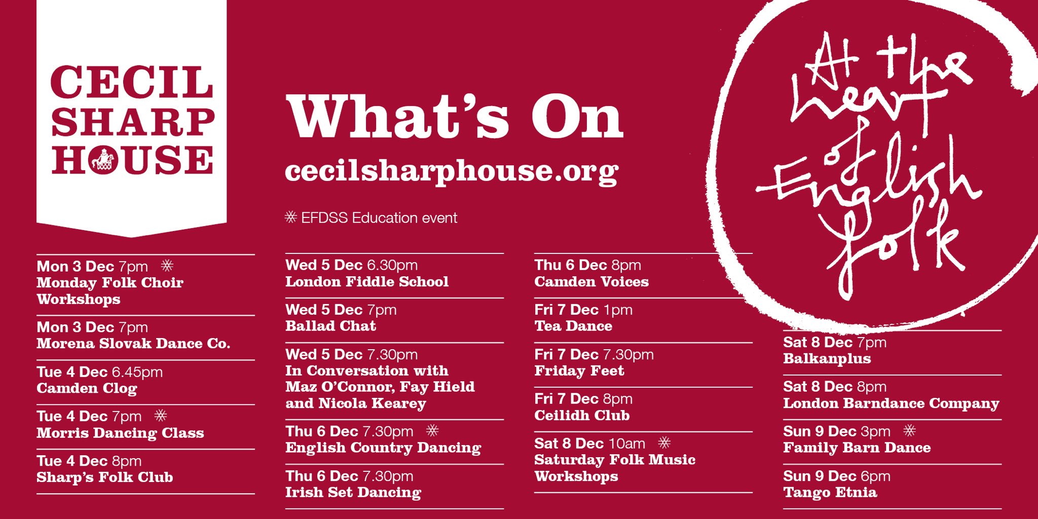 Cecil Sharp House On Twitter Next Week At The House Https T