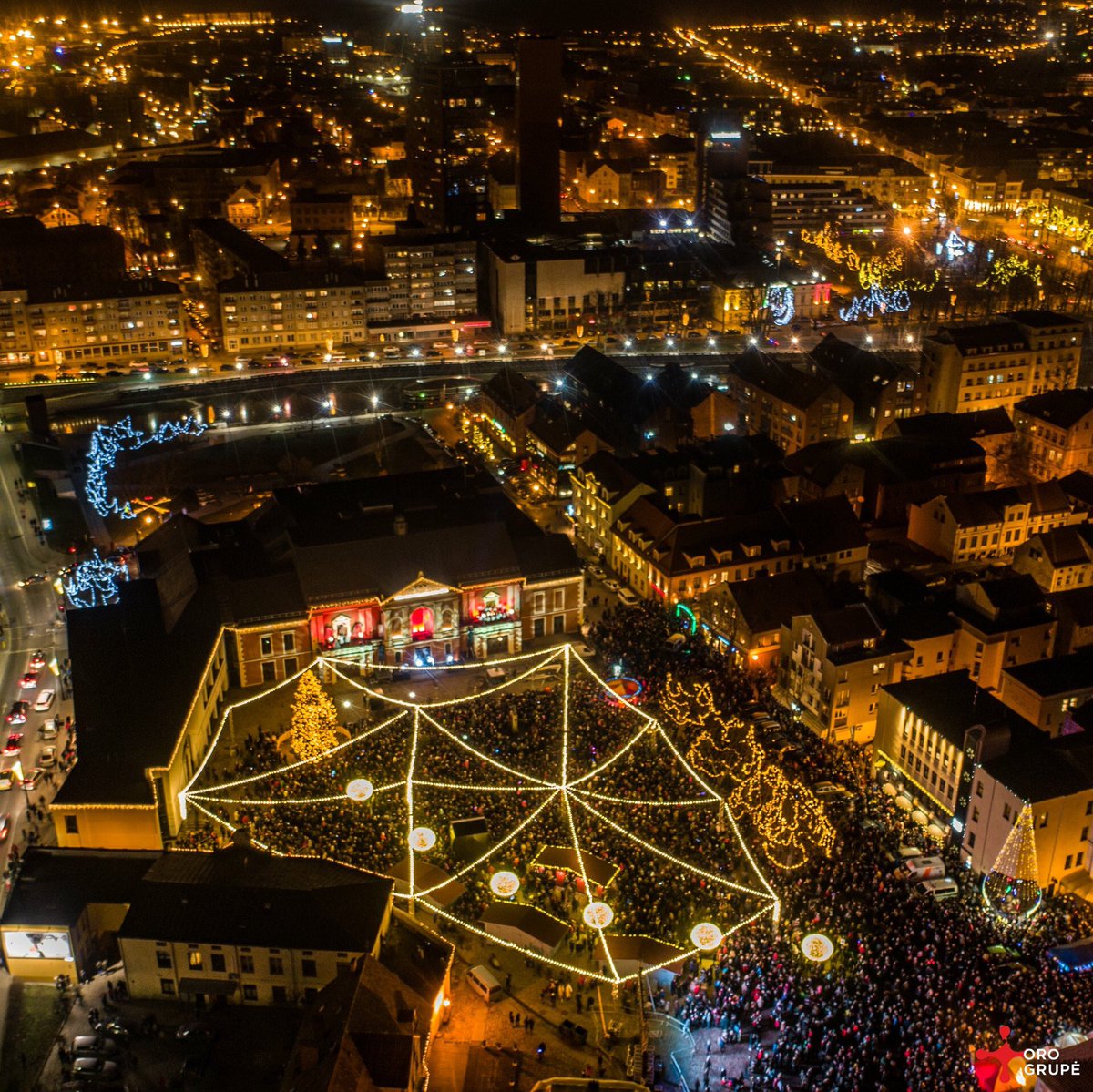 LithuaniaMFA's tweet photo. #Vilnius, #Kaunas and #Klaipėda are ready for the #Christmas 🎄 season. https://t.co/cieetKYQpL