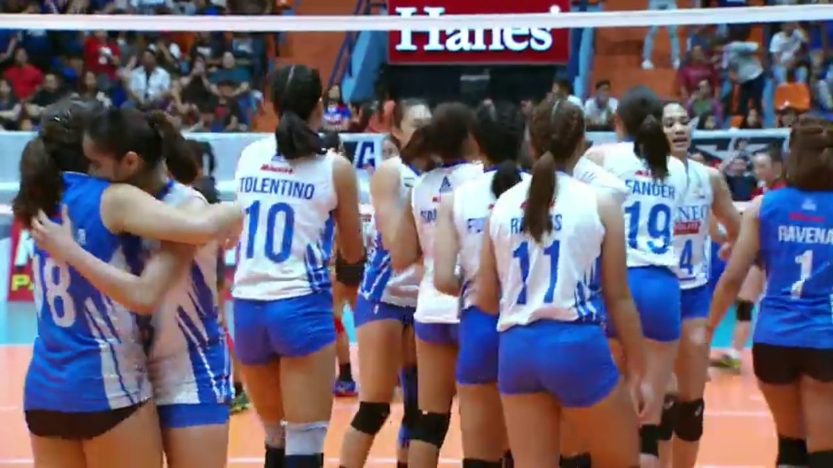 SarahIvory7's tweet photo. Congrats Ateneo Motolite. 😍😍😊 

@deannawongst
@Maddie7Madayag 
#beadeleon
#samonte
#5set😍😍😀 https://t.co/FJDXCRTtvI