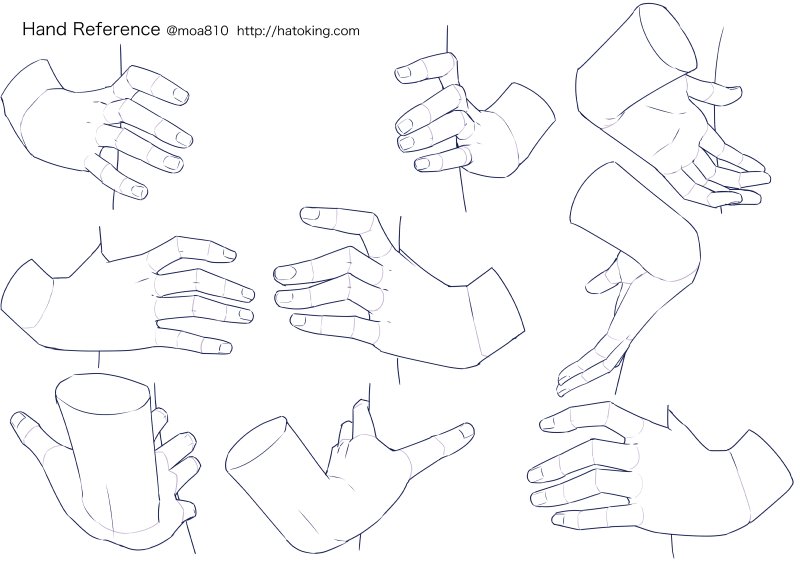 【お知らせ】トレスOKな手のイラスト資料集に「腰に手を当てる（Hands on hip）」を追加しました。  http://hatoking.com/journal/4352.html
