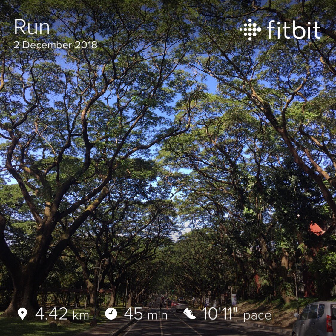 tinbadriano's tweet photo. This afternoon’s run after over a month of nothing. I’m back to square one. The struggle is oh so real. Felt tired instantly and I wanted to stop several times but I powered through, which is what I’ll do again tomorrow. #nowaytogobutUP 😂💙 #obf https://t.co/YZMUsqkULp