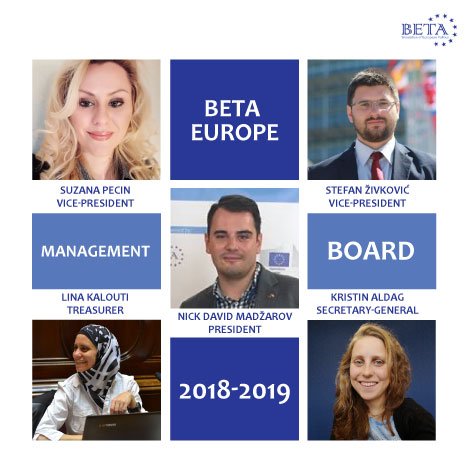 BETA_Europe's tweet image. Meet the Management Board that will coordinate the work in #BETAEurope for 2018-2019 business year 🙂

They&apos;re ready for new challenges and look forward to further improving #BETAnetwork and promoting #ModelEU conferences! #BETAtogether