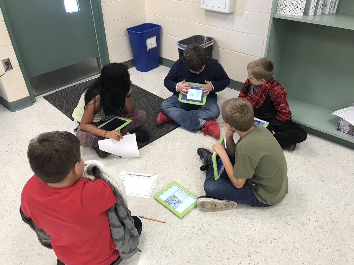 NAnderson_EDU's tweet photo. Presenting our Florida Native American tribes in small groups! #sunrayscores https://t.co/x52bUi2o0o