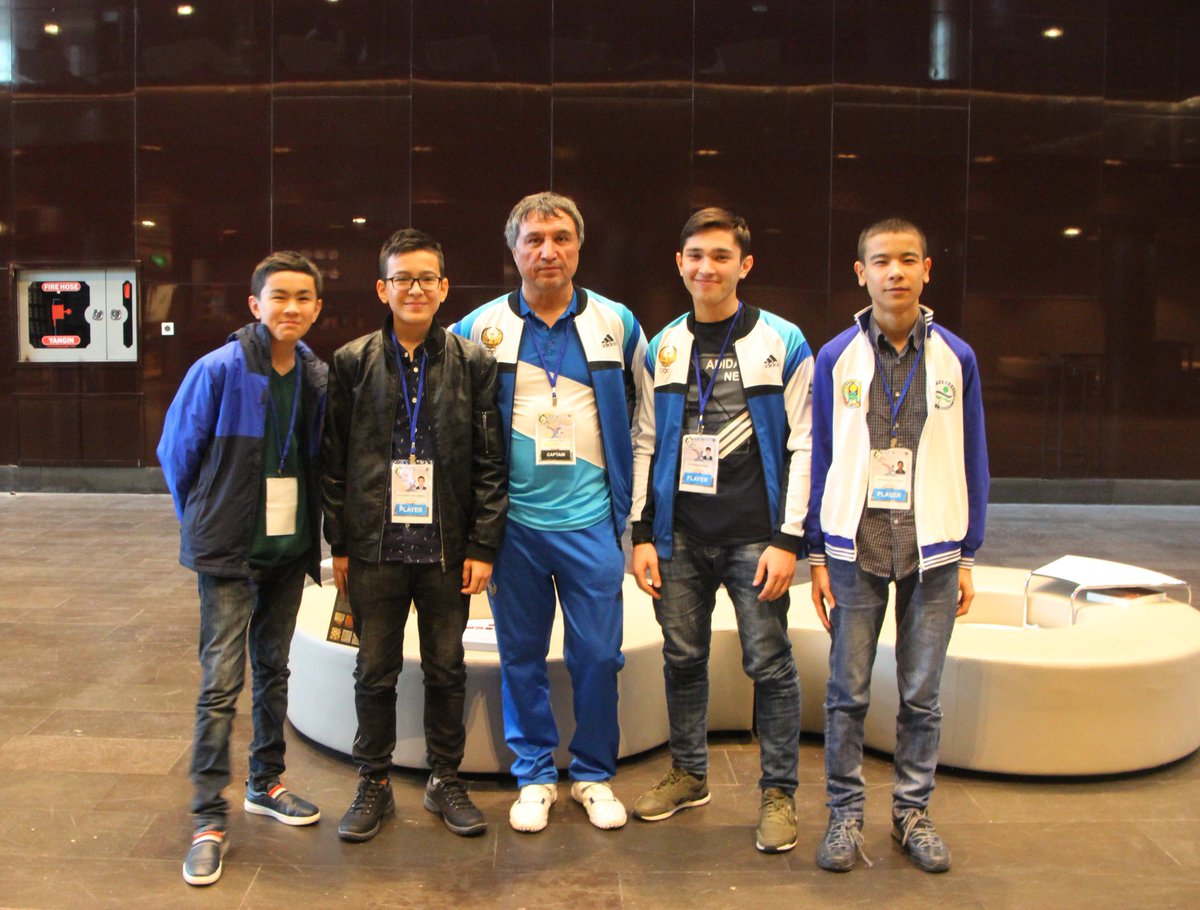wyco2018's tweet photo. #wyco2018

In the final 9th round of #wyco2018, Uzbekistan became the Champion since they won against China by 2.5-1.5. Kudos for Uzbeks👏👏👏 https://t.co/HPPhSi4V7O