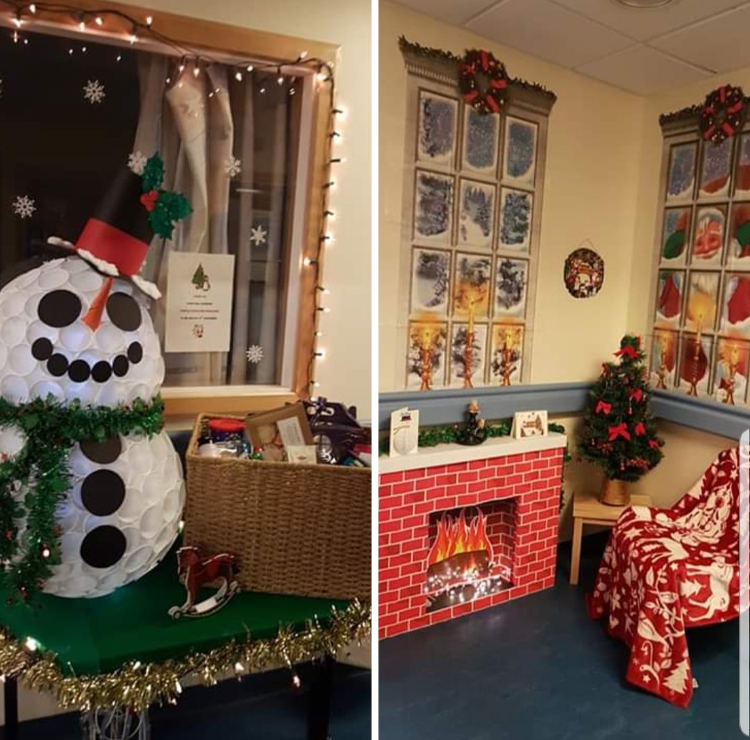 Our fantastic activities coordinator Carey has done a fantastic job creating this for our patient in the #stroke unit #rehabilitation #Royalinfirmary #christmas #puttingpatientsfirst  @NHS_Lothian
