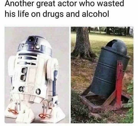 Tagging all the actor comrades. Don't do drugs.