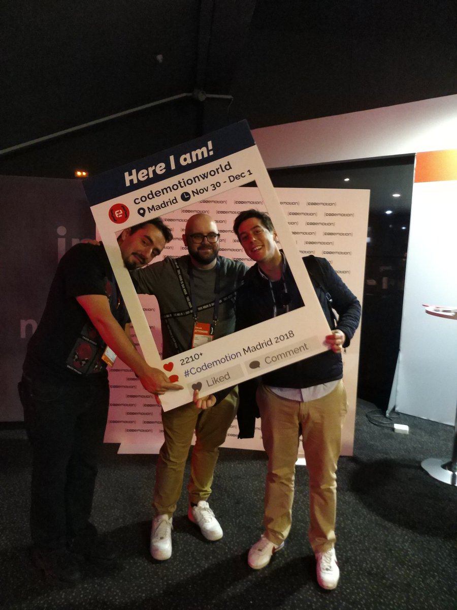 noodle71's tweet image. Al final #codemotionmadrid2018 estuvo muy bien, sobre todo, gracias a la compañía de estos cracks! @fbadiola @rresino 💪👏