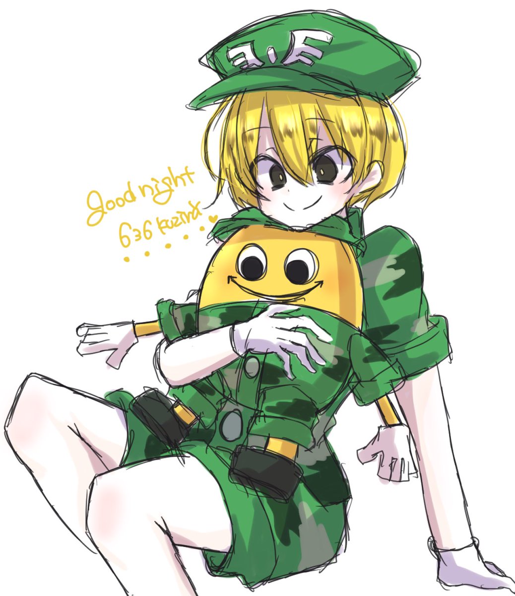 鯨ぴょんか 1日1おやすみなさい絵 636日目 今日はおかえりちびロボからアーミー 擬人化注意 でおやすみなさい T Co Sannsme8lg Twitter