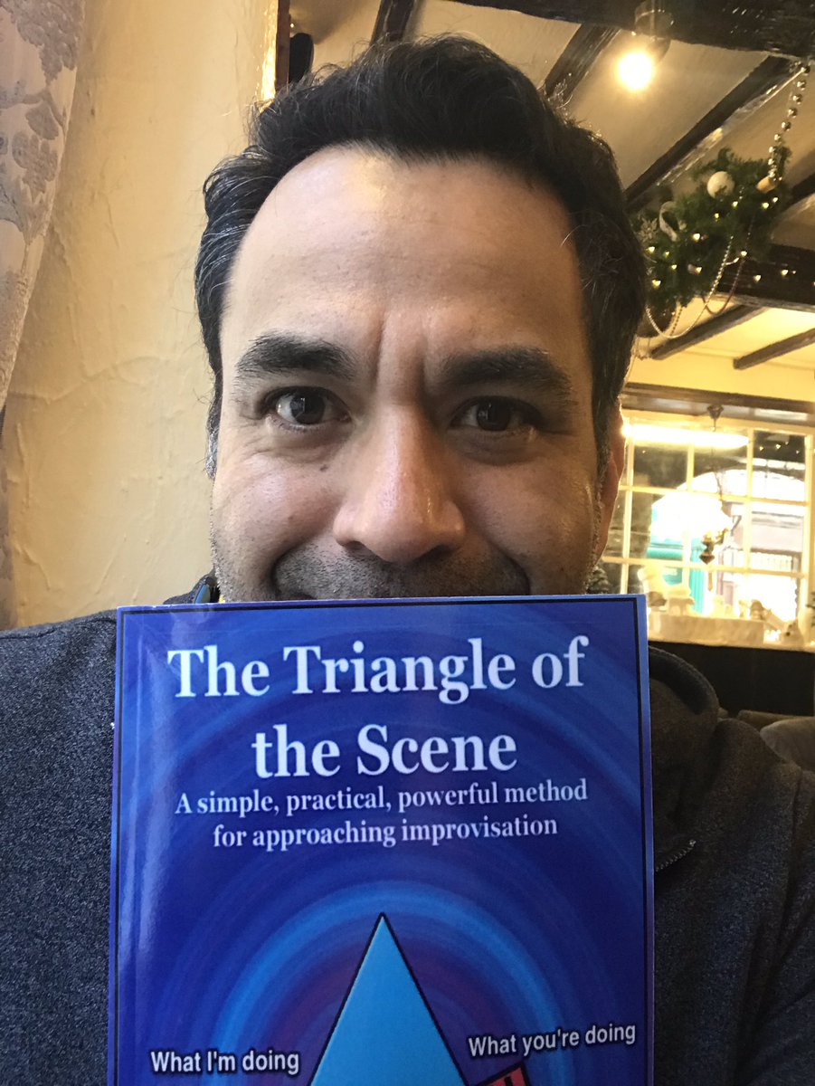 FntsyWlkr's tweet photo. Excited to start reading “Triangle of the Scene” by #PaulVaillancourt.
It is a simple but powerful method to approach improv scenes. It even has videos to access during the course of the book. 🥳
I’m a 🤓 for improv.
Also a huge fan of @WhatsUpWithPV
#ImprovBooks https://t.co/ejop1pTXvo
