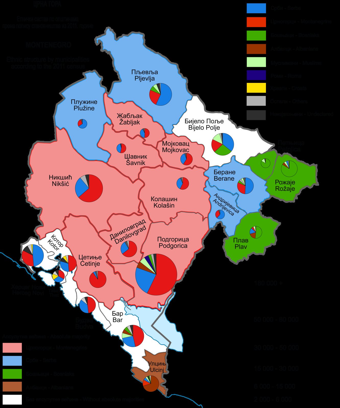 Ethnic Map Of Montenegro Yugofili ↗️ On Twitter: "Ethnographic Map Of Montenegro, 2011 Census.  Https://T.co/Liw30Klbiu" / Twitter