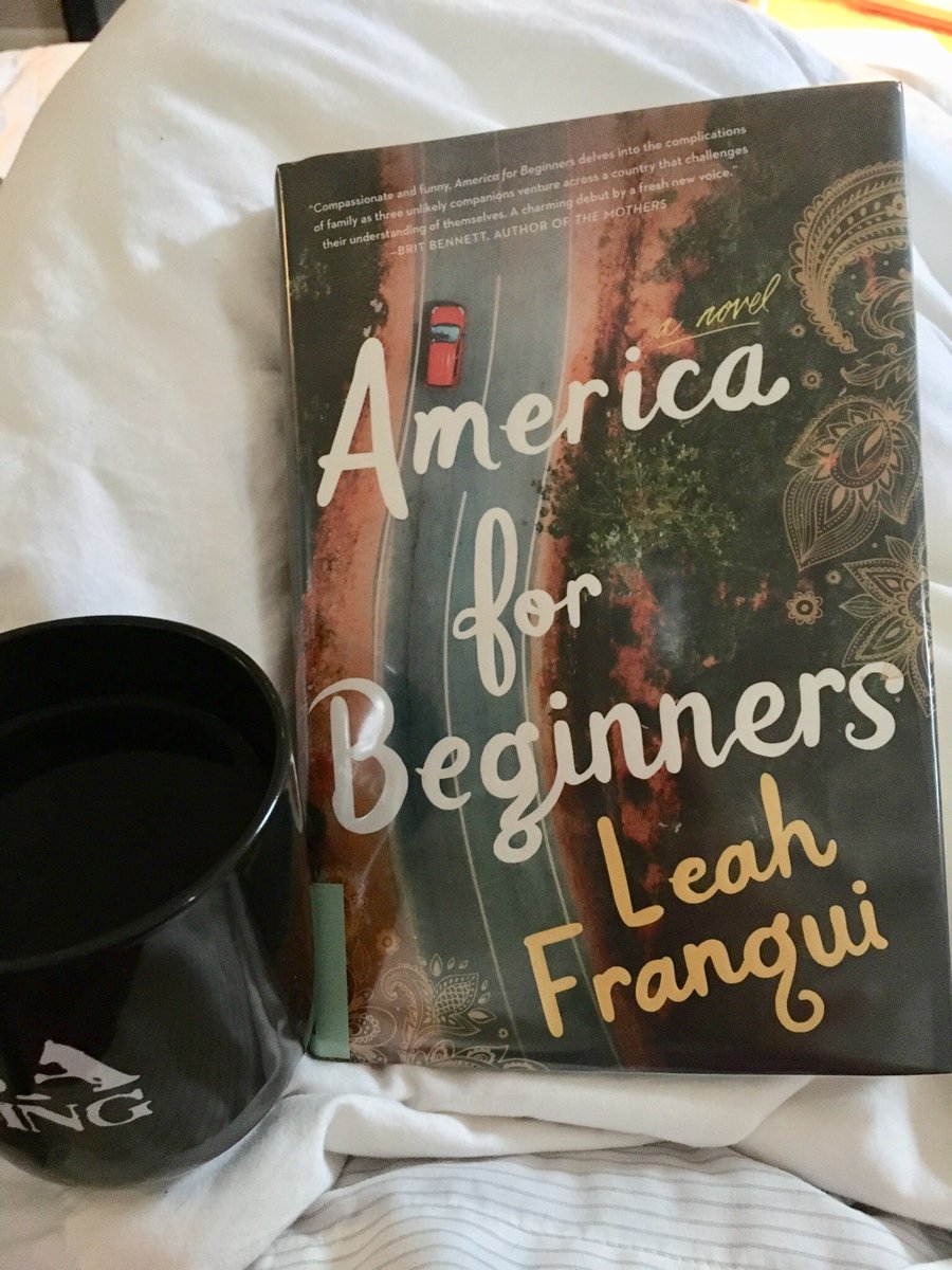 tashamshine's tweet photo. Excited to dig in to our newest Book Club selection. This is my favorite morning activity! What are you reading? #americaforbeginners https://t.co/yfvqrue4Jw