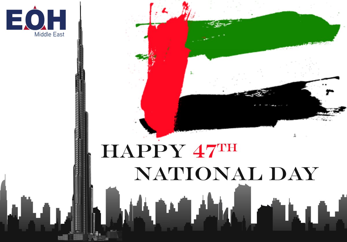 EOHMiddleEast's tweet photo. Celebrating the spirit of unity! EOH is wishing the #UAE a Happy 47th #NationalDay!

#اليوم_الوطني_الاماراتي

#اليوم_الوطني_ال47

#Technology #Software #ERP #Pioneers #OnwardsAndUpwards https://t.co/Ec5yJ1xJ6h