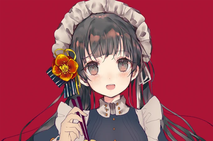 メイドさん途中。 