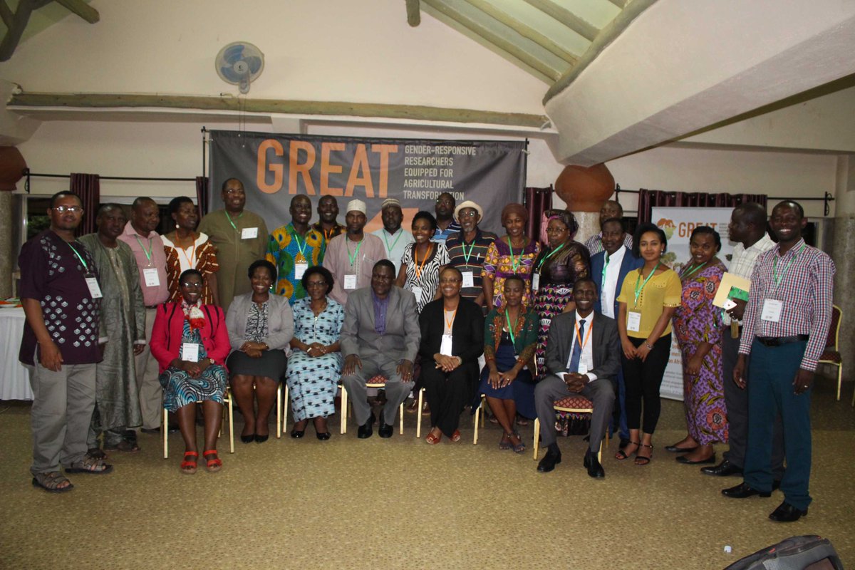 MakCAES's tweet image. Group #photo of all the new @GREATAgResearch fellows after a 6-day training by @MakCAES team in Kampala, Uganda on: Gender-responsive research for agricultural transformation. #GREATTLIIICourse