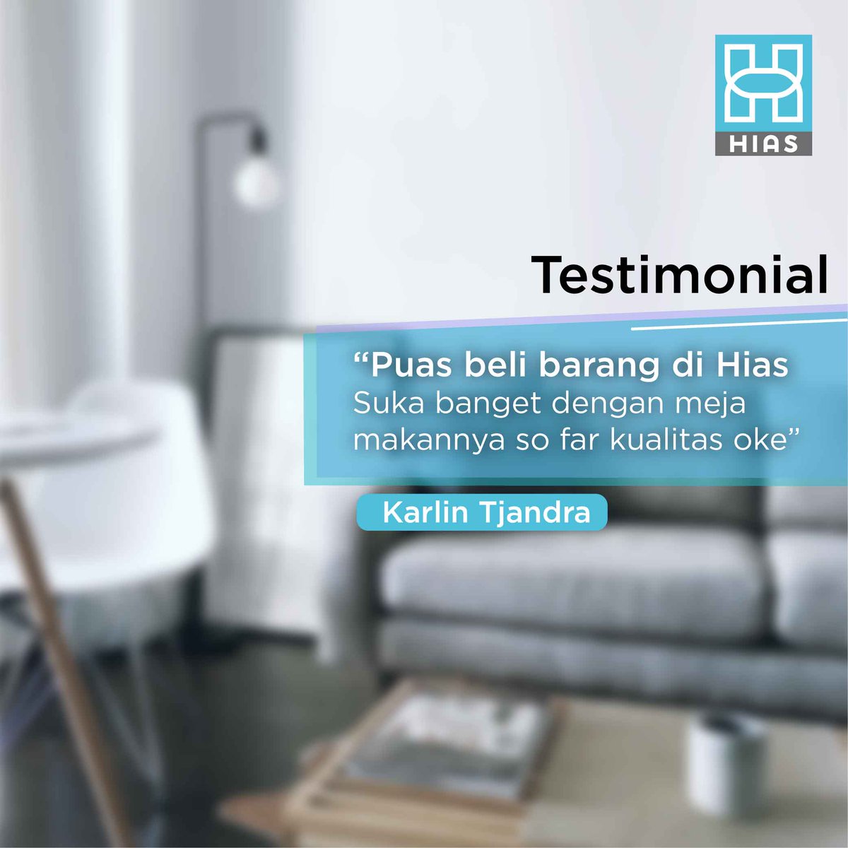 Ayo kunjungi HIAS untuk menikmati berbagai furnitur dan peralatan rumah tangga yang berkualitas seperti ibu Karlin!