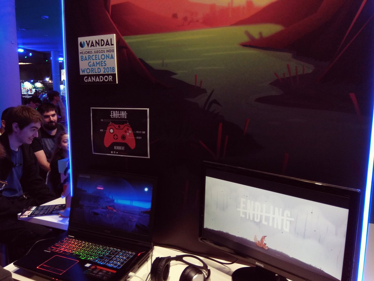 HerobeatStudios's tweet photo. #Endling is one of the best #videogames of @BCNGamesWorld according to @VandalOnline. THANK YOU!

#IndieGame #BCNGamesWorld https://t.co/JQo0wVinH2