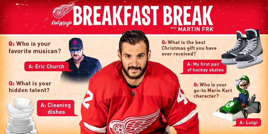 DetroitRedWings's tweet photo. Fun facts with Frky.
#BreakfastBreak || #LGRW https://t.co/ftJakvbQmC