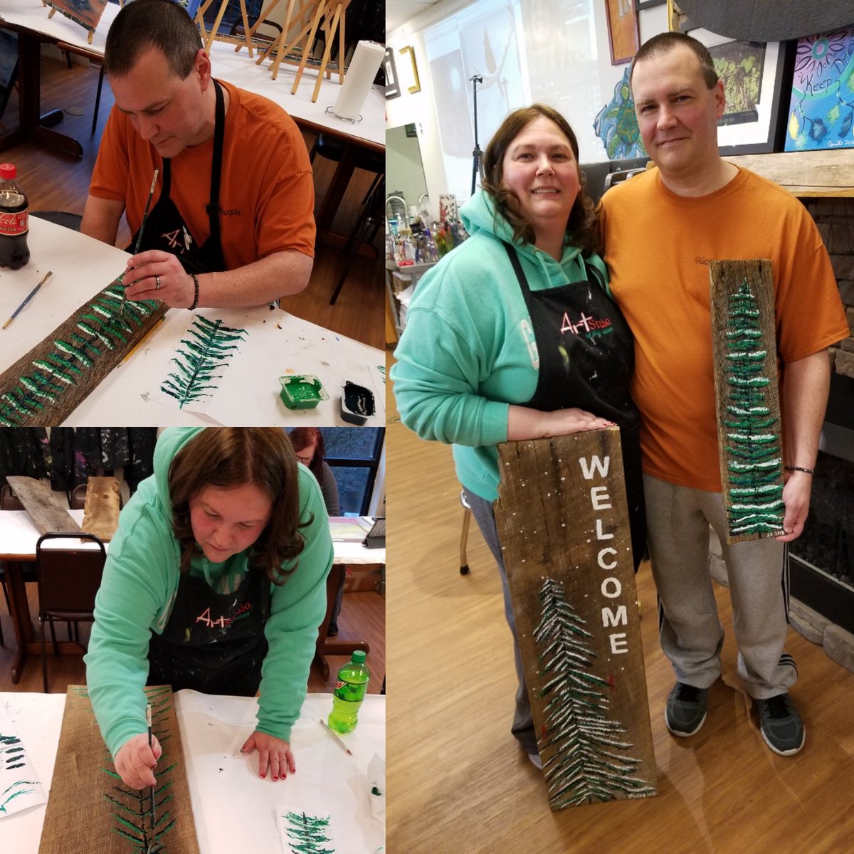 Gatlinburg Life (@gatlinburglife) on Twitter photo Earlier this week we had another chance to go to <a href="/ArtStudioSmokie/">ArtStudioOfTheSmokys</a> and do another painting. This time it was on wood! We highly recommend going here if you're ever in #Gatlinburg 🎨 #SmokyMountains #Tennessee #artlesson #art #GatlinburgLife #FUN 👫 Earlier this week we had another chance to go to <a href="/ArtStudioSmokie/">ArtStudioOfTheSmokys</a> and do another painting. This time it was on wood! We highly recommend going here if you're ever in #Gatlinburg 🎨 #SmokyMountains #Tennessee #artlesson #art #GatlinburgLife #FUN 👫