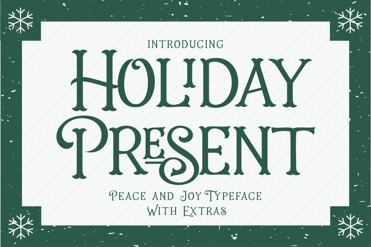 fontbundlesnet's tweet photo. The Holiday Present is a collection of fonts inspired by the hopes of the holidays! It includes 9 fantastic fonts that are perfect for greetings cards, quotes and posters! #festivefonts #newfonts #fontfamily #fontdesign #fontbundles https://t.co/HMXMO49jNr https://t.co/oXvtkXU5sr