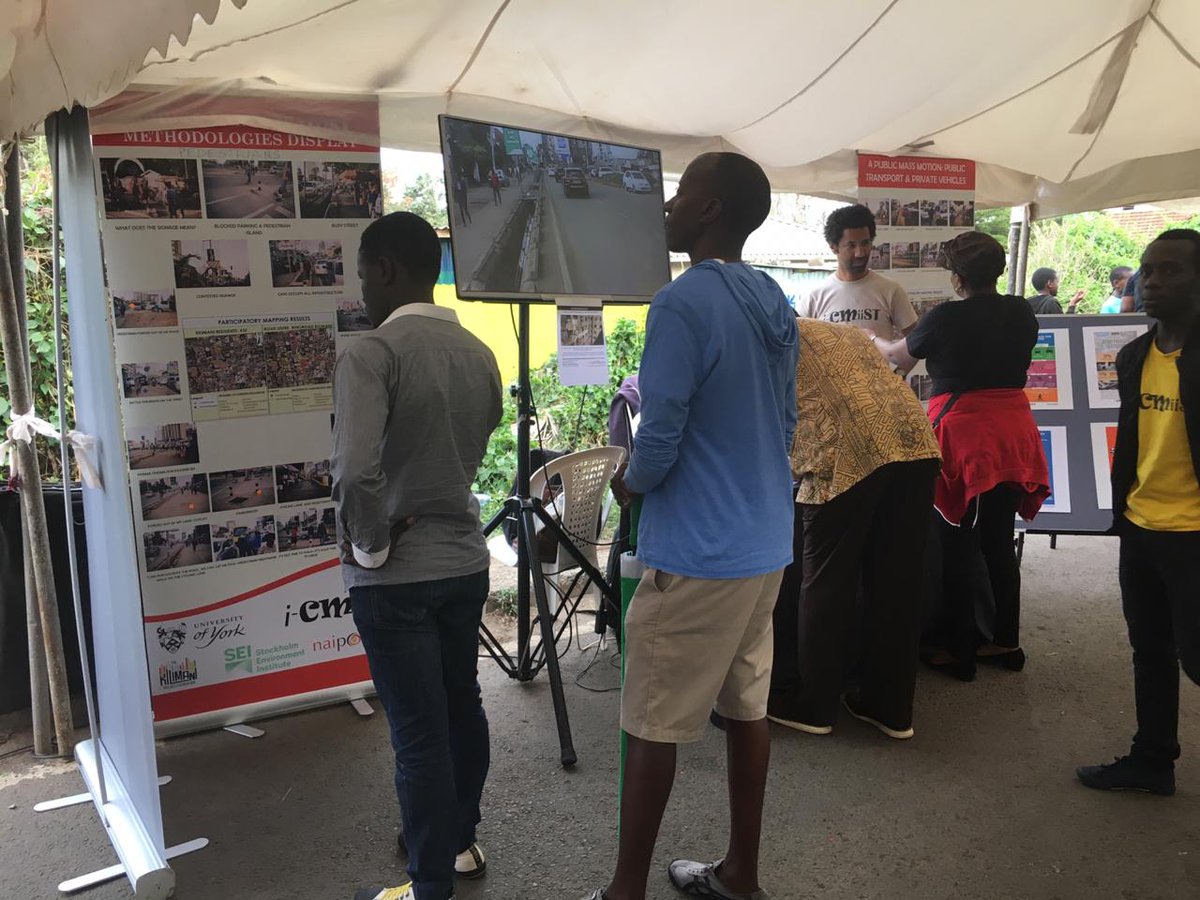 Naipolitans's tweet photo. Did you catch the @icmiist1 team yesterday showcasing some of their mobility studies at the #kilistreetfest? They are part of the many citizens working towards the #Nairobiwewant 
#icmiist #wit2018 #transformativemobility https://t.co/gEQqRbUrVL