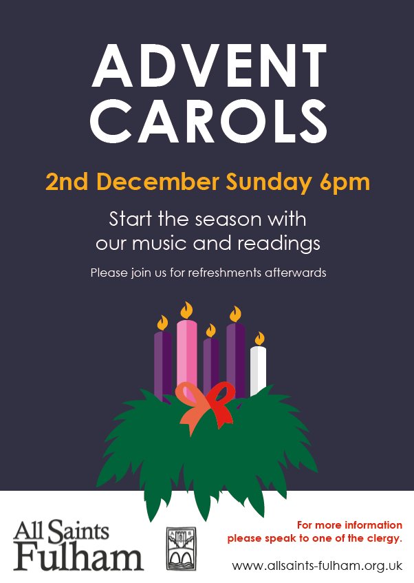 Tonight! Celebrate the #advent journey from darkness to light with music and readings #followthestar