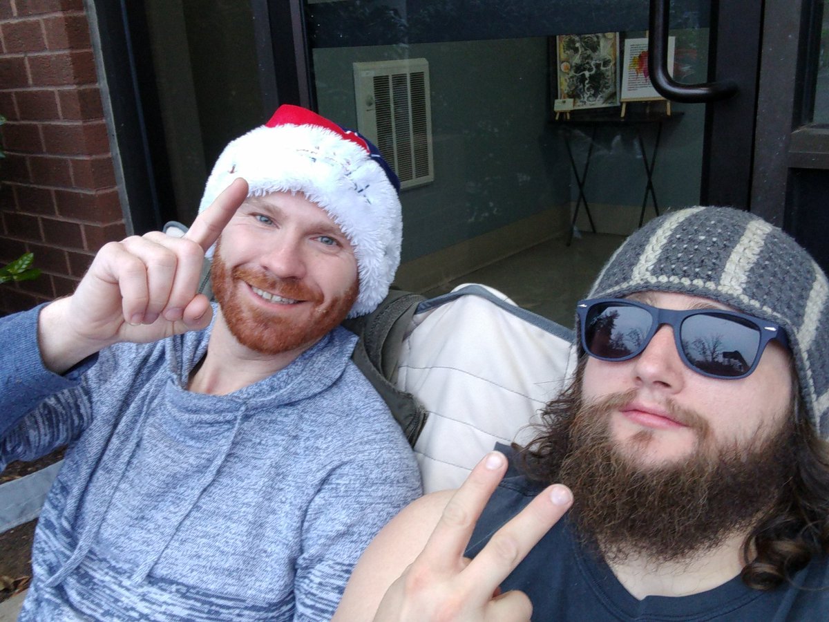 NewBigRig's tweet image. A very hungover #1 and #2 @FairWindsBrew for the final day of  @BigOandDukes Hordestock! #LLTH #HordeStock2018