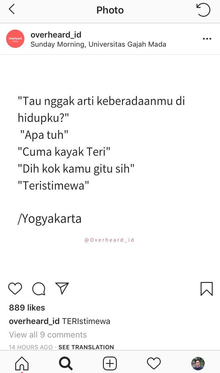 Enak juga bikin akun Instagram jaman sekarang. Tinggal comot konten dari Twitter, ga perlu kasi credit, ngaku aja overheard 🤔