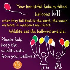 Join us in ending the use of balloons worldwide. Celebrate life without killing wildlife! facebook.com/groups/women.a… wowvstaiji.com #balloons #wowvtaiji