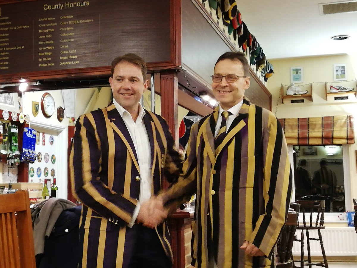 SOA handover. Big thanks to Greg for a super year and looking forward to 2019. And a special thank you to Andrew Moss who introduced me to SOA cricket  and who is now passing treasurer's duties to Dan Hawes. Frankie Crouch is president elect for 2020. Tom Scrase.