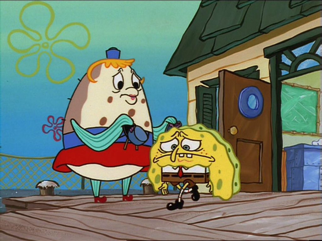 snailpeeps on X: @LTimeOffer I love how SpongeBob's face just